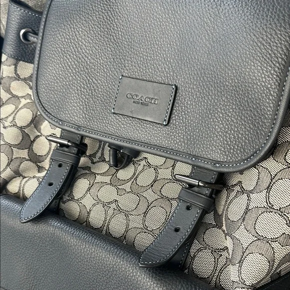 Coach Gray and Black Backpack - Picture 2 of 4